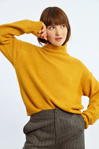 Lili Sidonio Turtleneck Sweater Saffron Yellow