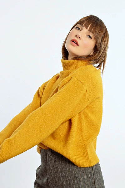 Lili Sidonio Turtleneck Sweater Saffron Yellow