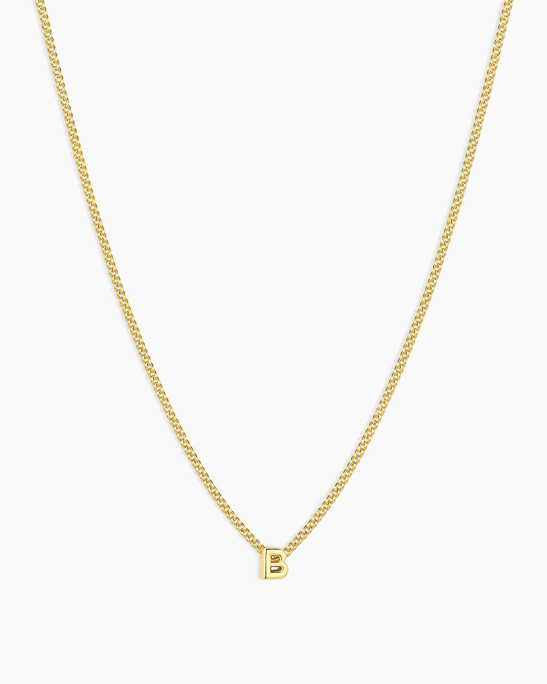 Gorjana Wilder Mini Alphabet Necklace B