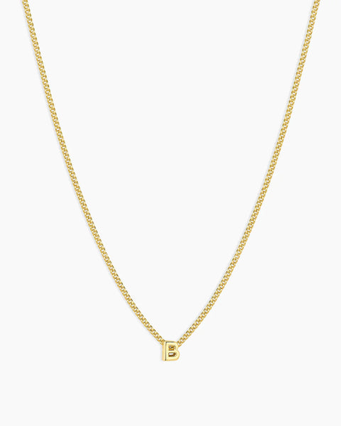 Gorjana Wilder Mini Alphabet Necklace B