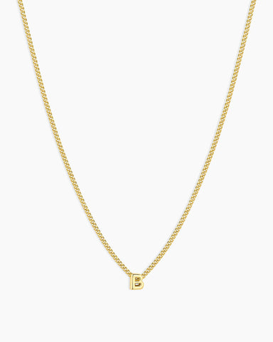 Gorjana Wilder Mini Alphabet Necklace B