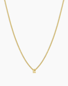 Gorjana Wilder Mini Alphabet Necklace E