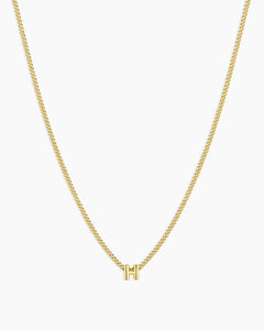 Gorjana Wilder Mini Alphabet Necklace H