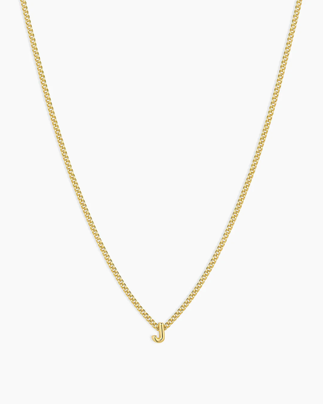 Gorjana Wilder Mini Alphabet Necklace J