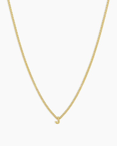 Gorjana Wilder Mini Alphabet Necklace J