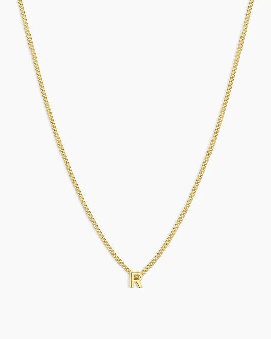 Gorjana Wilder Mini Alphabet Necklace R