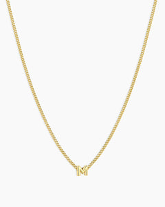 Gorjana Wilder Mini Alphabet Necklace M