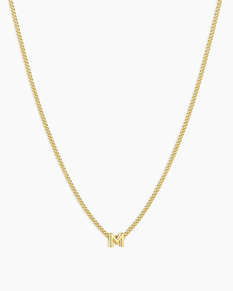 Gorjana Wilder Mini Alphabet Necklace M