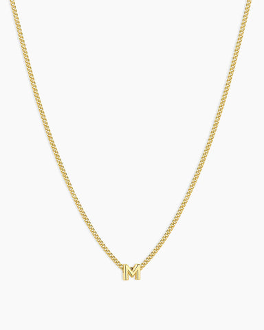 Gorjana Wilder Mini Alphabet Necklace M