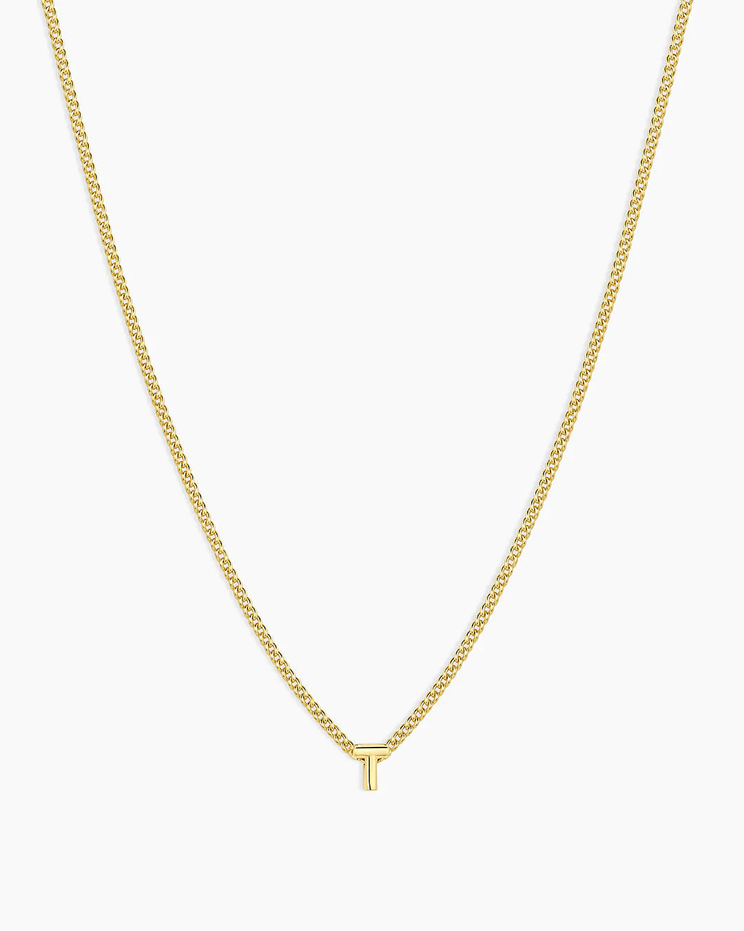 Gorjana Wilder Mini Alphabet Necklace T