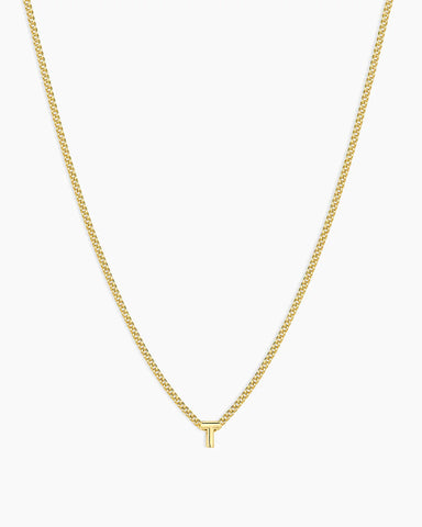 Gorjana Wilder Mini Alphabet Necklace T