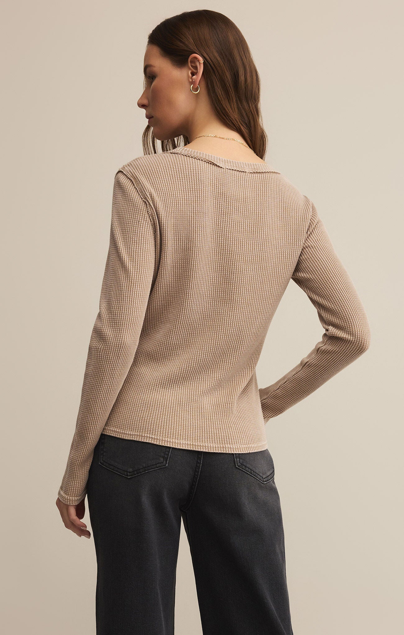 Z Supply Arlet Mini Thermal Top, Desert Tan
