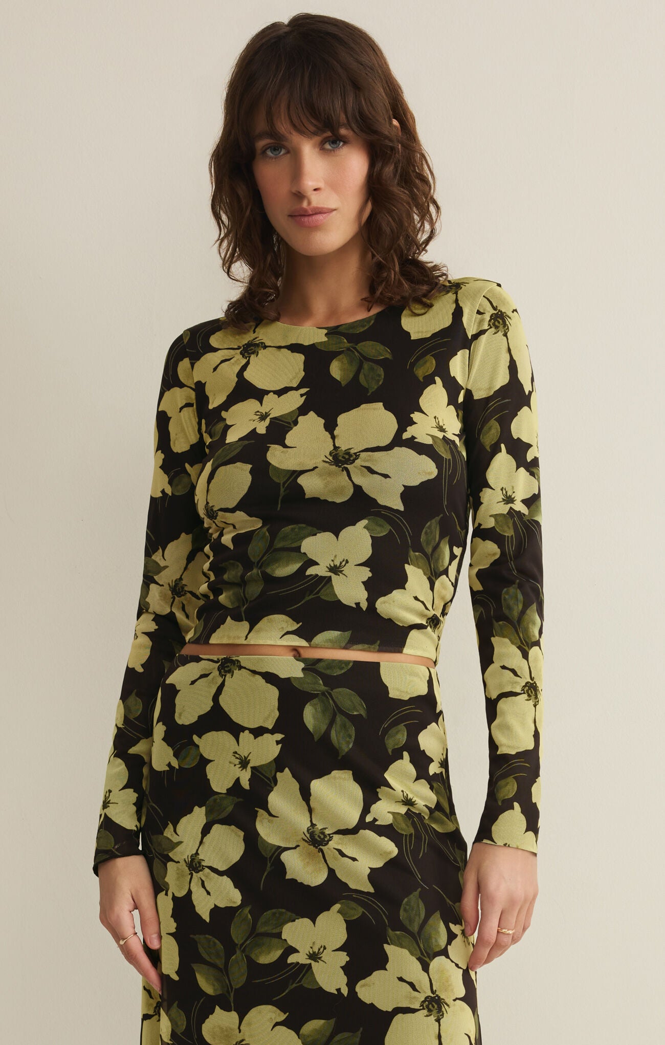 Z Supply Taysha Ren Floral Mesh Top