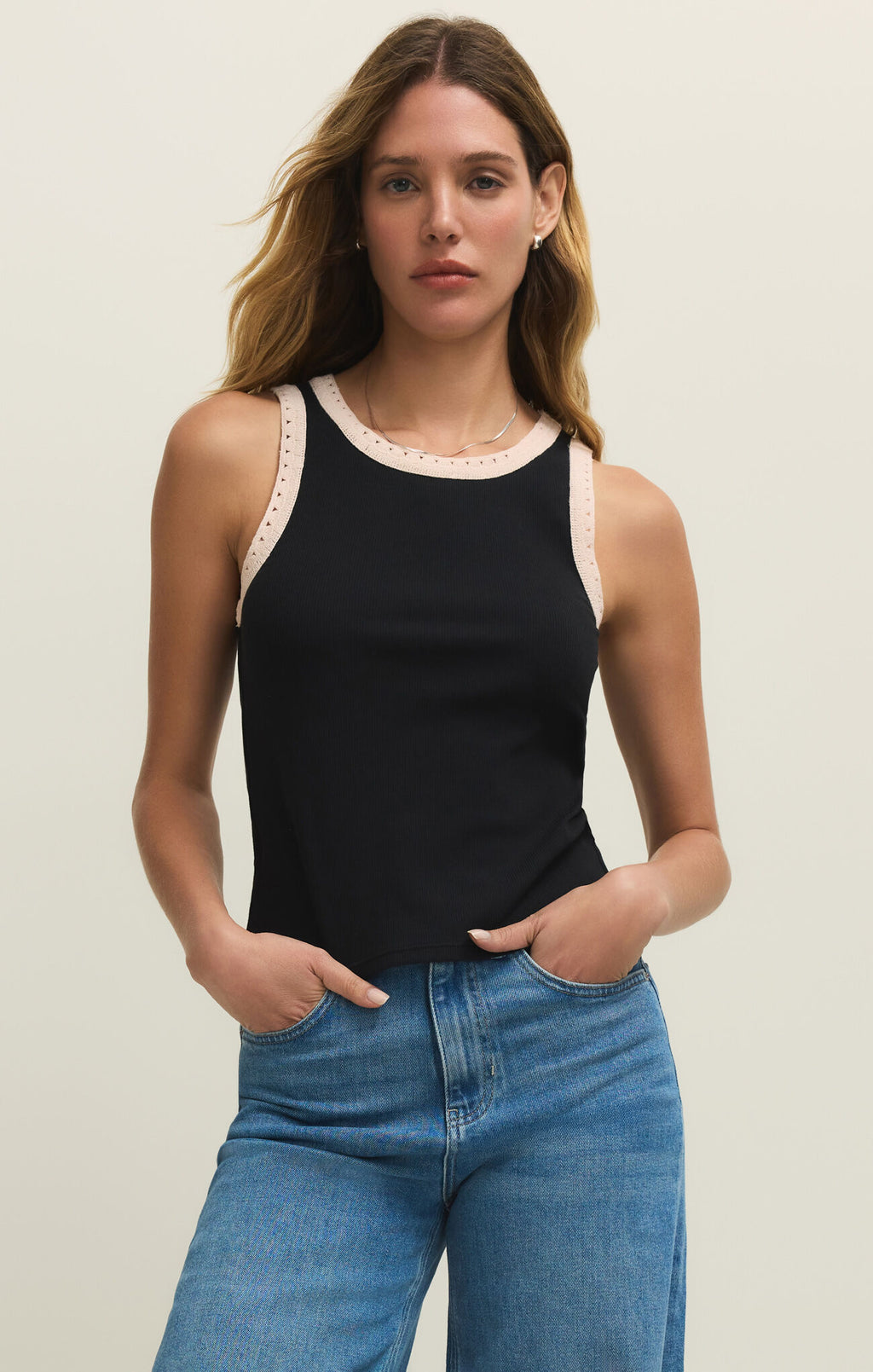 Z Supply Clarke Rib Tank, Black