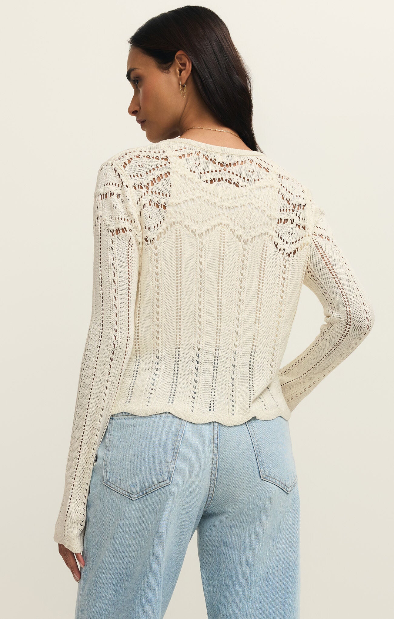 Z Supply Alycia Crochet Sweater