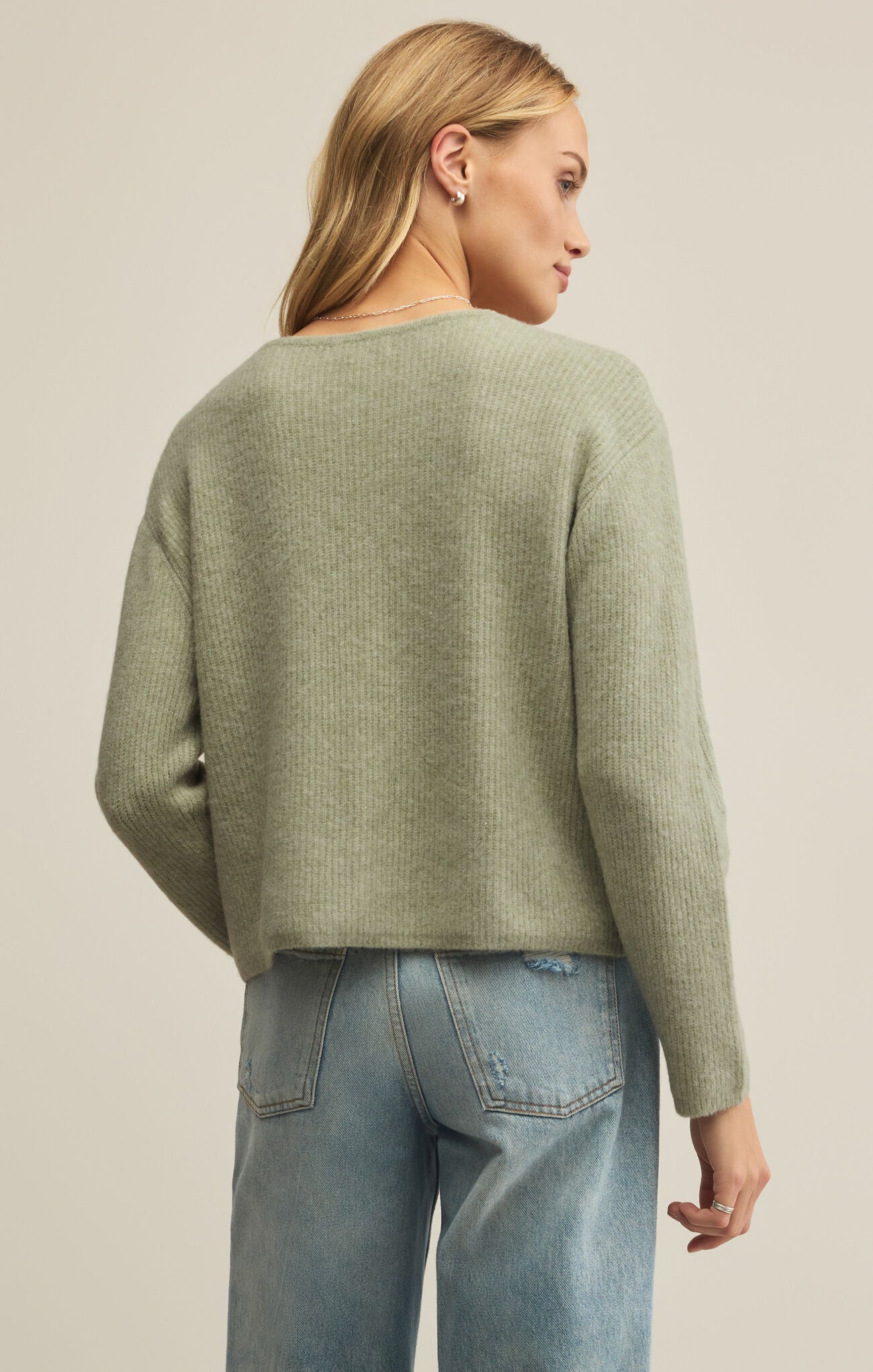 Z Supply Emile Cardigan, Bay Leaf