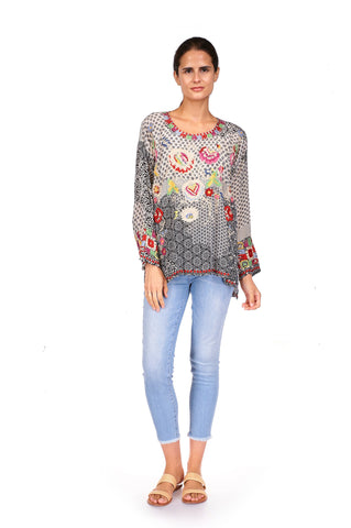 Johnny Was Spring Willow Blouse Multi
