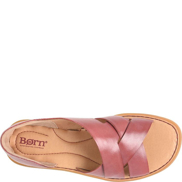 Born Ithica Wooven Flat Red Melegrano