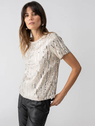 Sanctuary Sequin Perfect Tee Let's Celebrate