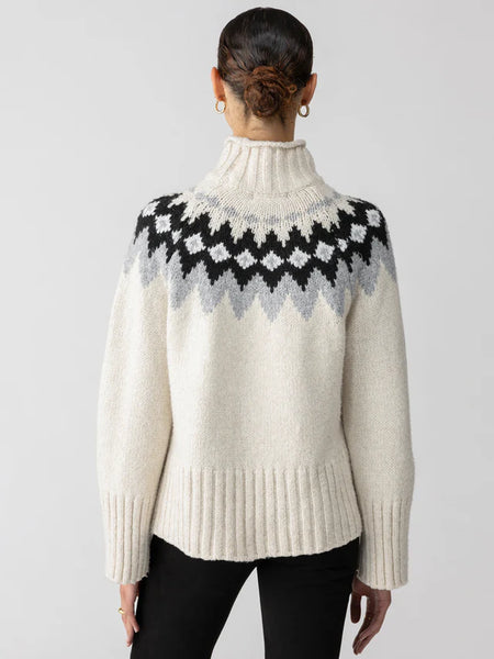 Sanctuary Tis The Season Fairisle Sweater Toasted Almond