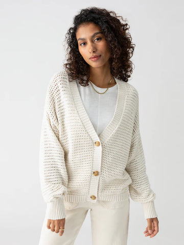 Sanctuary Falling For Fall Cardi Chalk