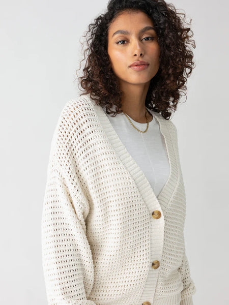 Sanctuary Falling For Fall Cardi Chalk