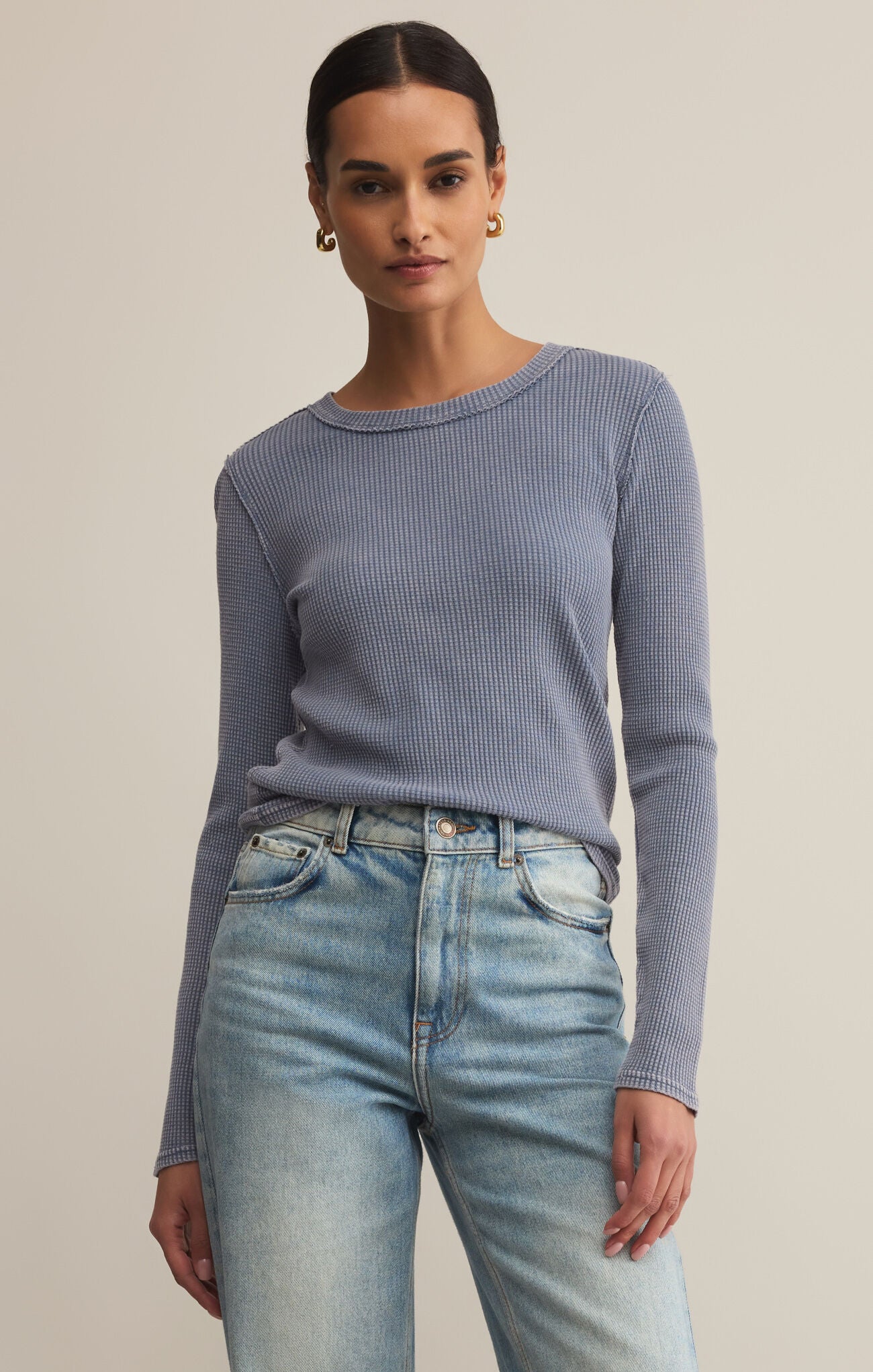 Z Supply Arlet Mini Thermal Top, Storm Cloud