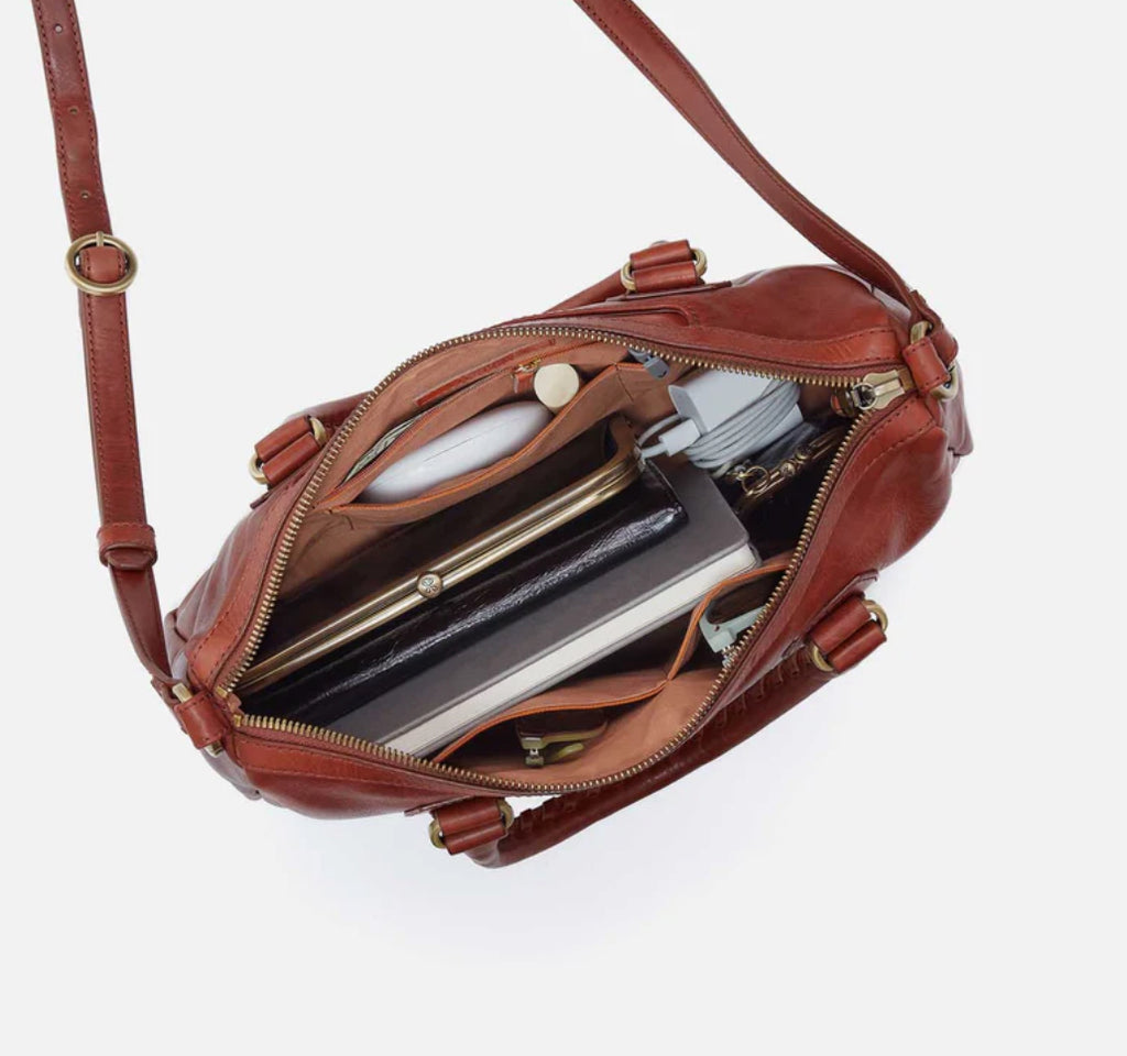 Hobo Expedition Satchel, Pecan Ridge