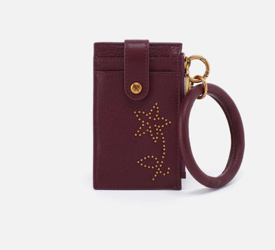Hobo Ring Credit Card Wristlet, Mulberry