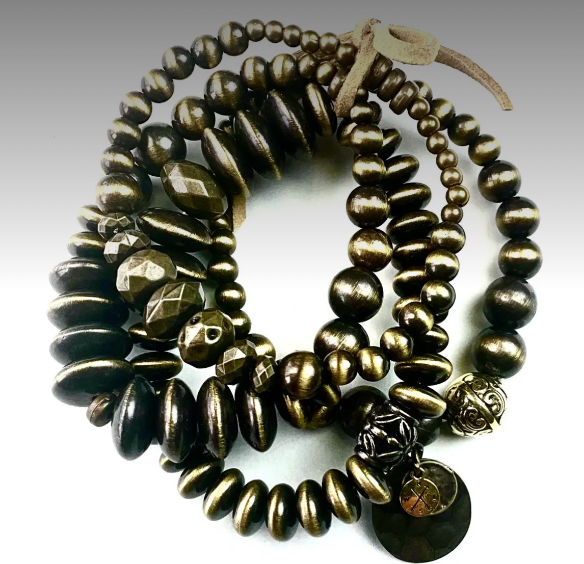 Lost & Found Faux Navajo Pearls Glass & Stone Multi