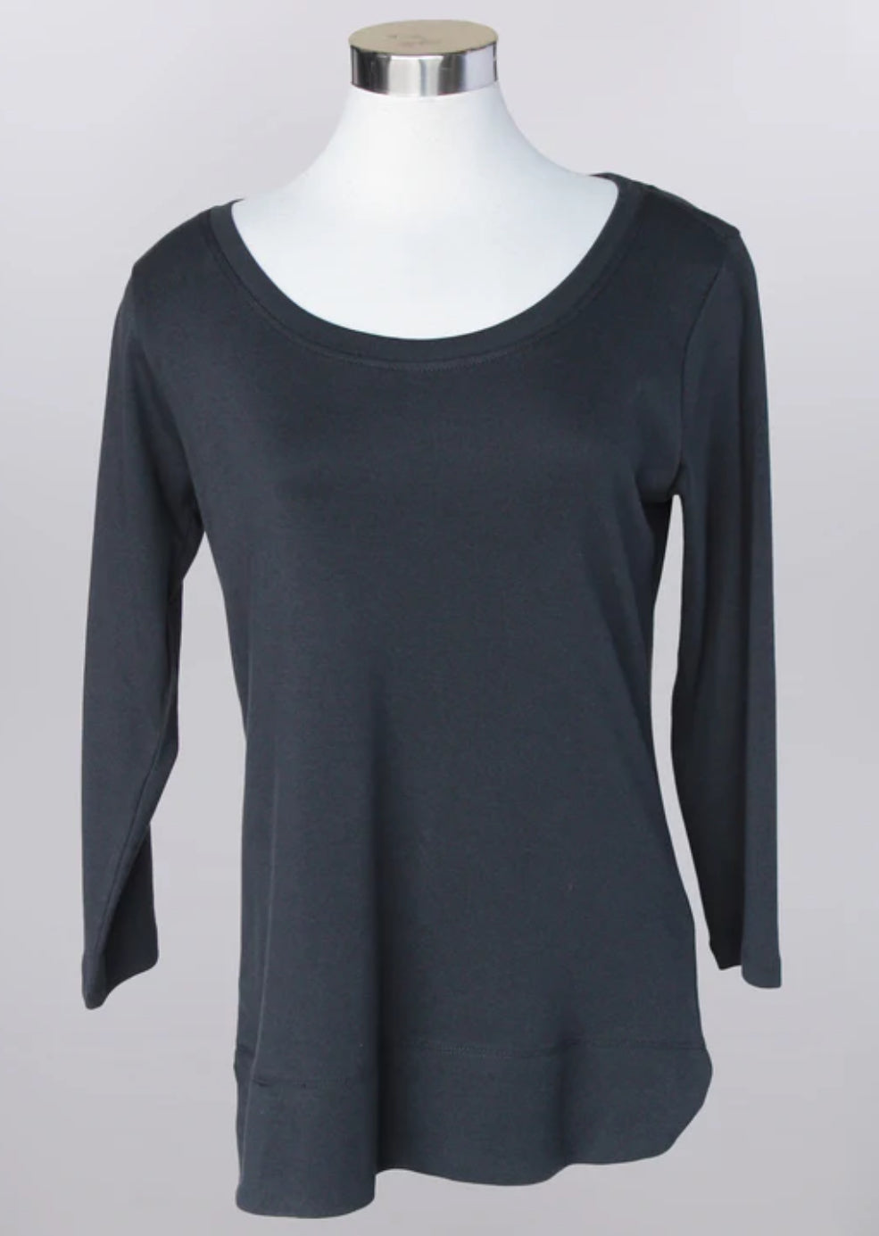 Keren Hart 3/4 Sleeve Knit Top, Black