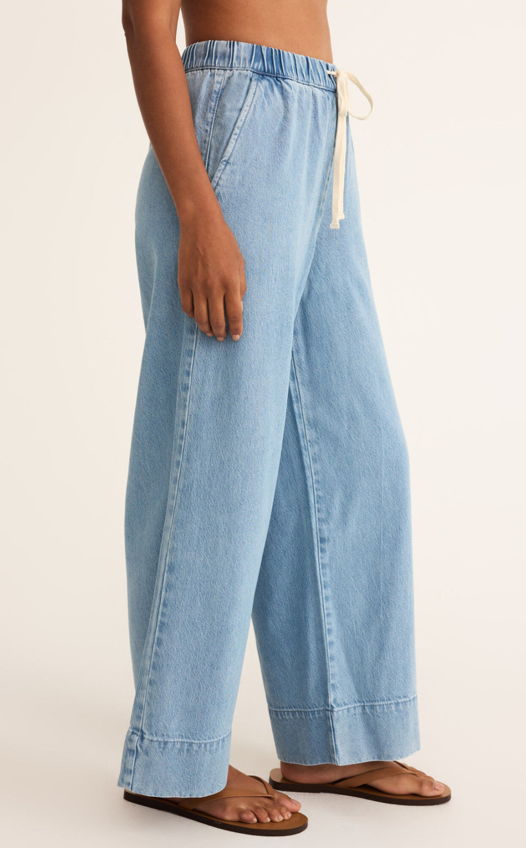 Z Supply Weston Twill Pant Light Vintage Indigo