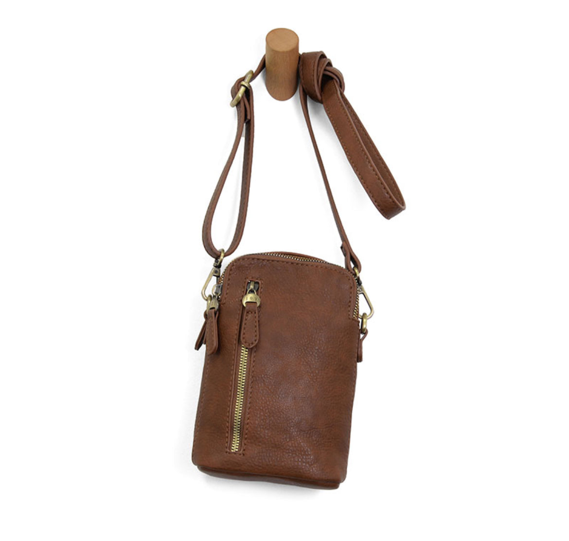 Jolene Crossbody Phone Bag, Caramel