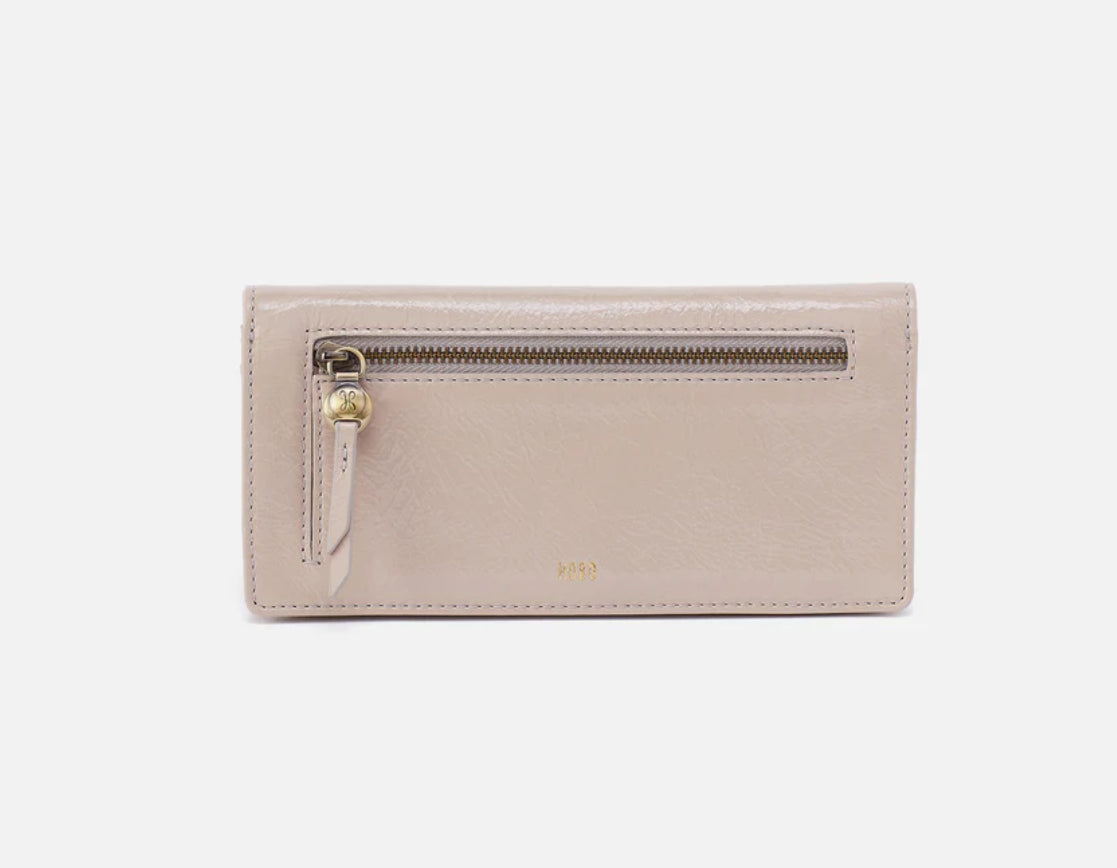 Hutton Large Wallet, Stone Gloss
