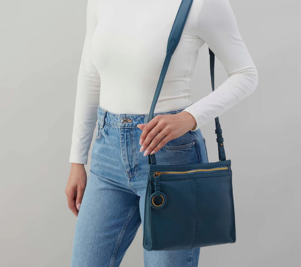 Hobo Austin Medium Crossbody, Peacock Feather