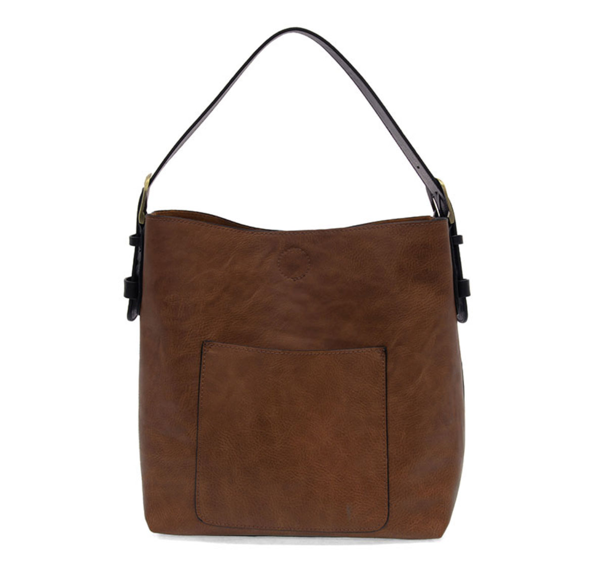 Joy Susan Classic Handbag, Pecan W/Black Handle