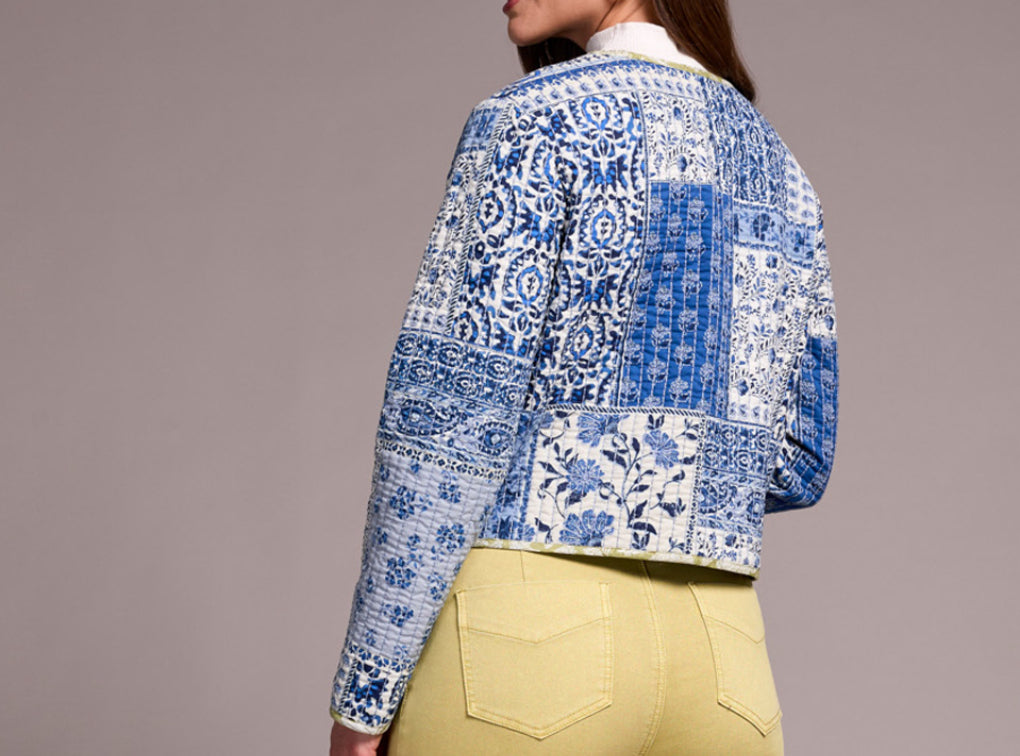 Tribal Reversible Jacket, Ultra Blue