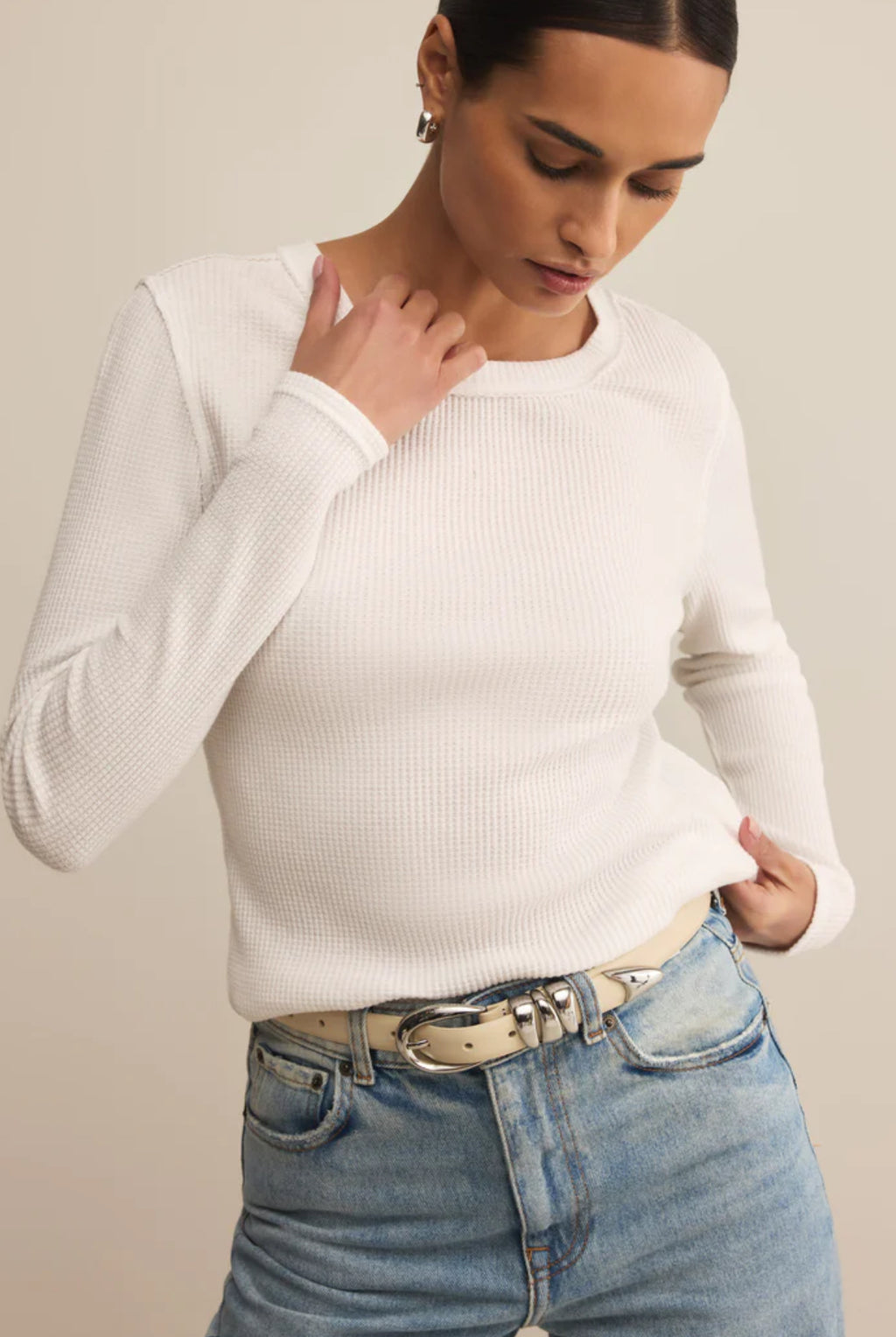 Z Supply Arlet Mini Thermal Top, White