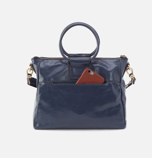 Hobo Sheila Medium Satchel, Blue Stone