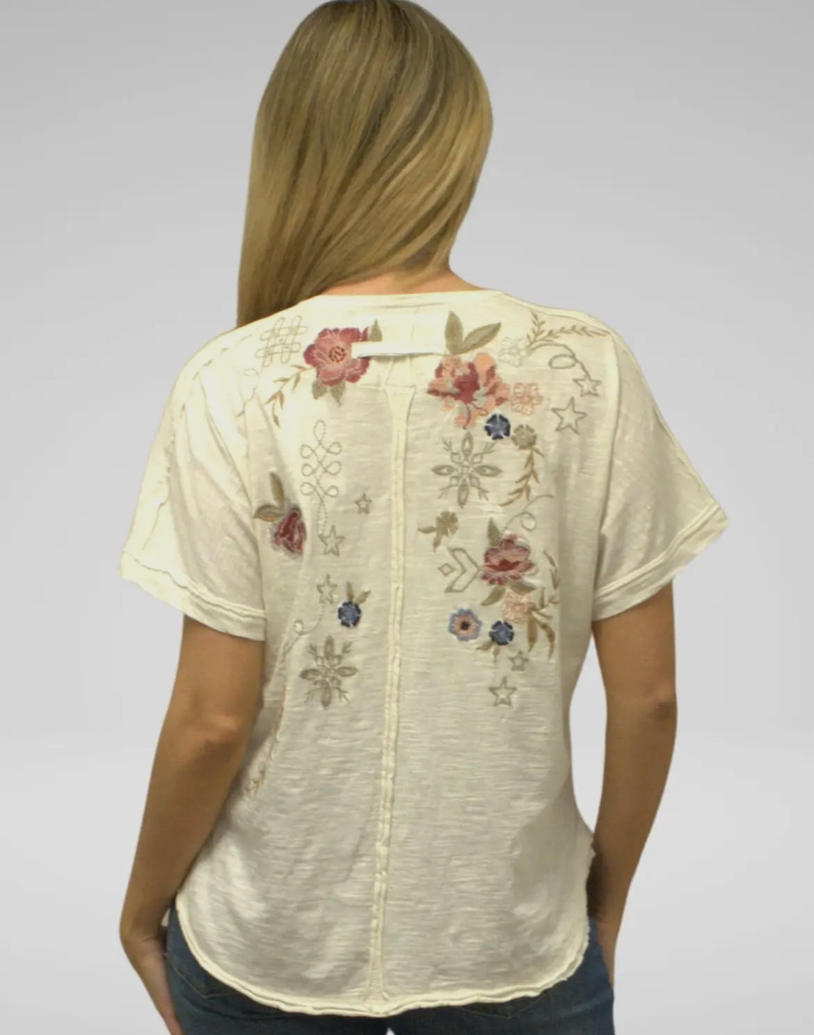 Caite & Kyla Reva Tee, Ivory