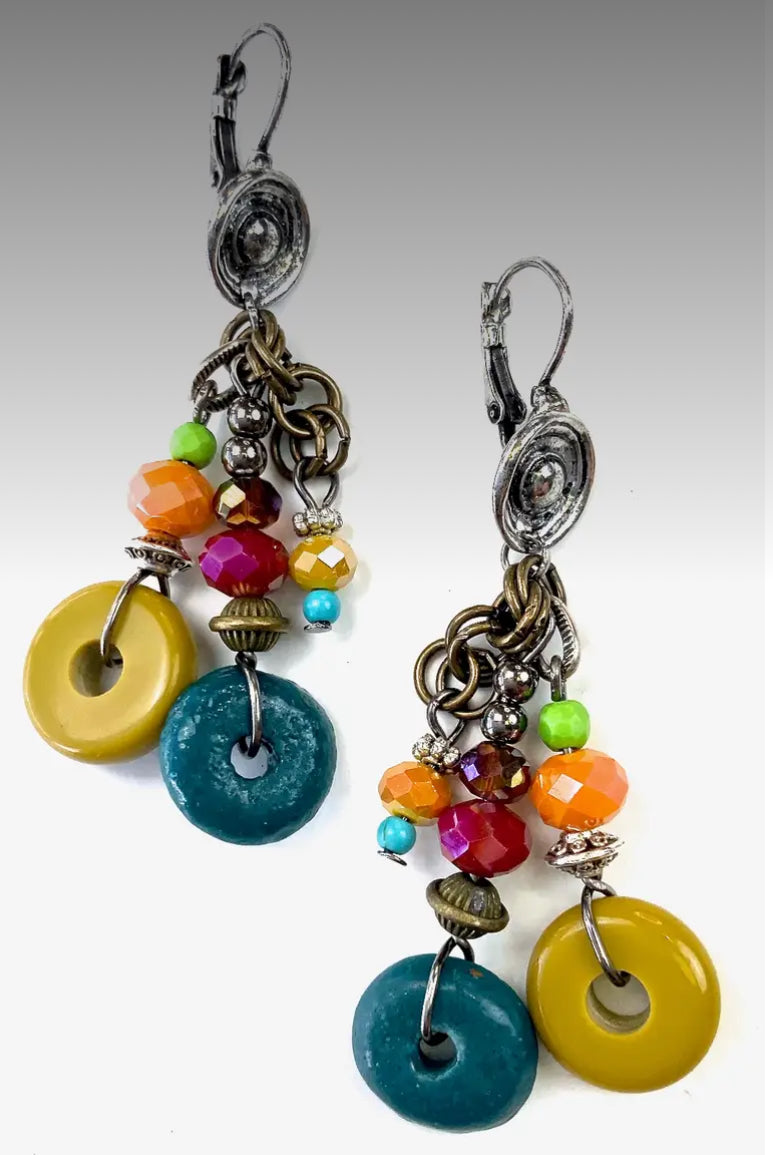 Lost & Found Tripple Drop Cluster On Latch Back