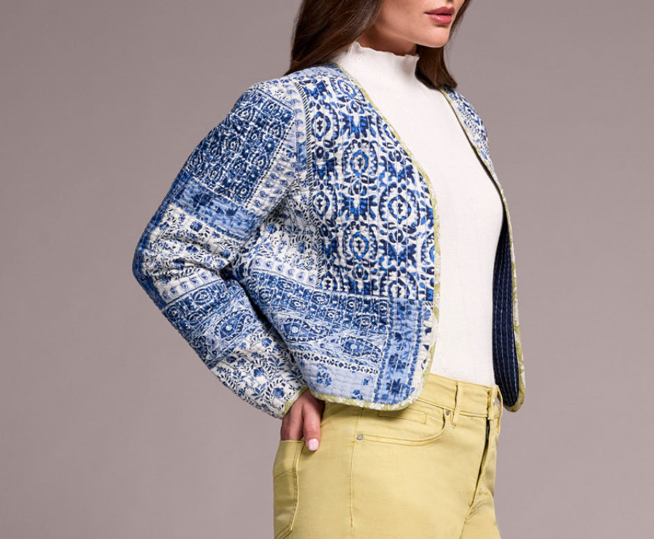 Tribal Reversible Jacket, Ultra Blue