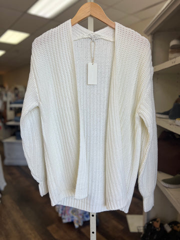 Z Supply Sutton Rib Cardigan Sea Salt