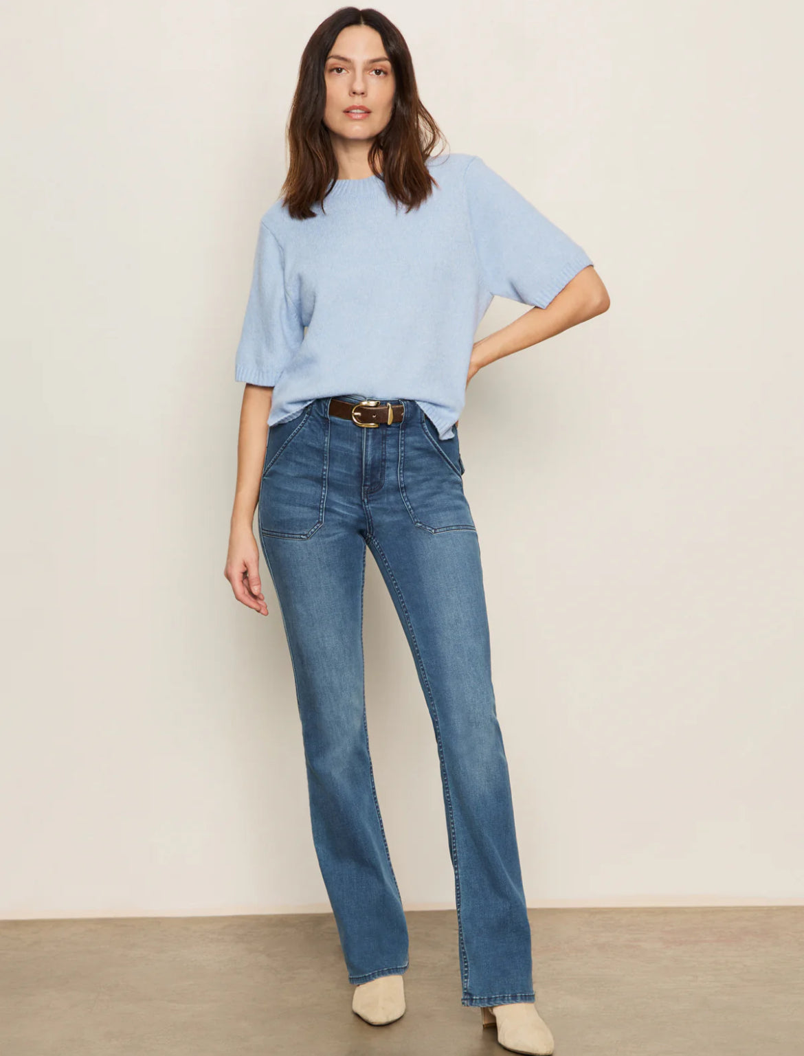 Sanctuary Perfect Sweater Tee, Blue Powder