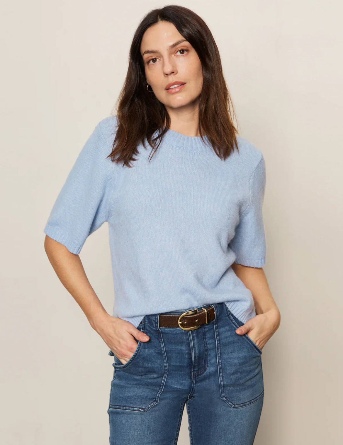 Sanctuary Perfect Sweater Tee, Blue Powder