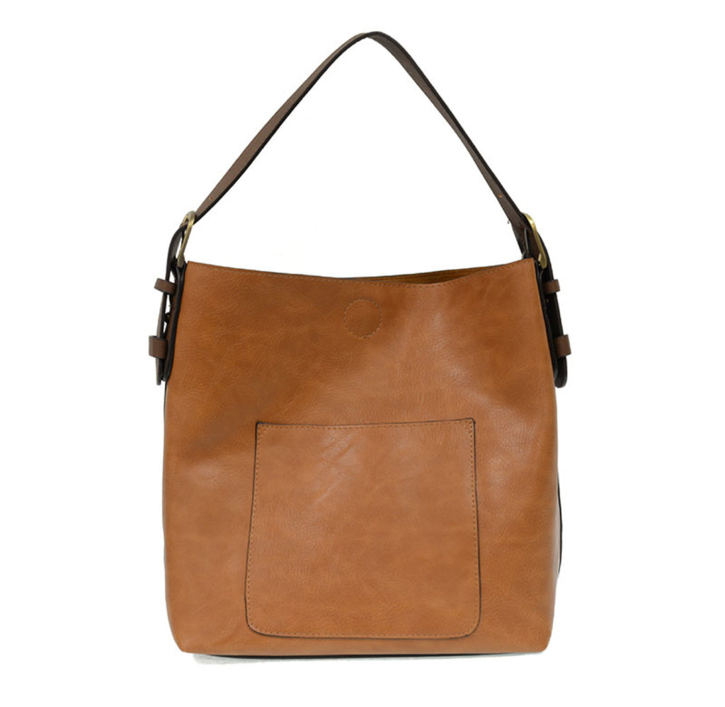 Joy Susan Classic Handbag, Hazelnut W/ Coffee Handle