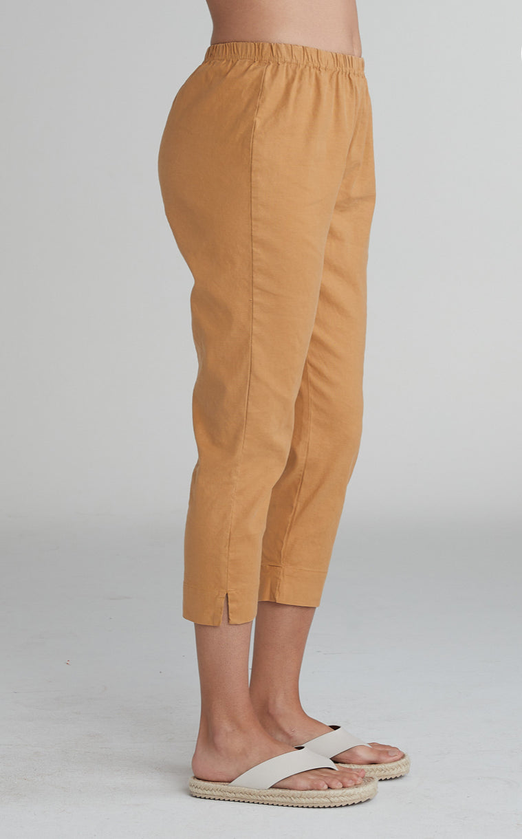 Cut Loose Taper Crop Pant Linen Tencel, Manuka