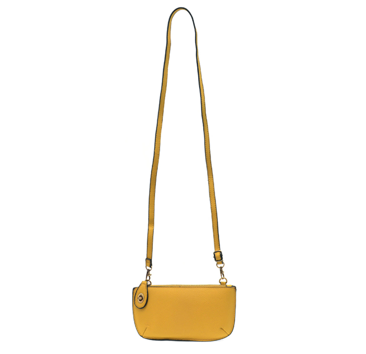 Joy Susan Mini Crossbody Wristlet Clutch, Mustard