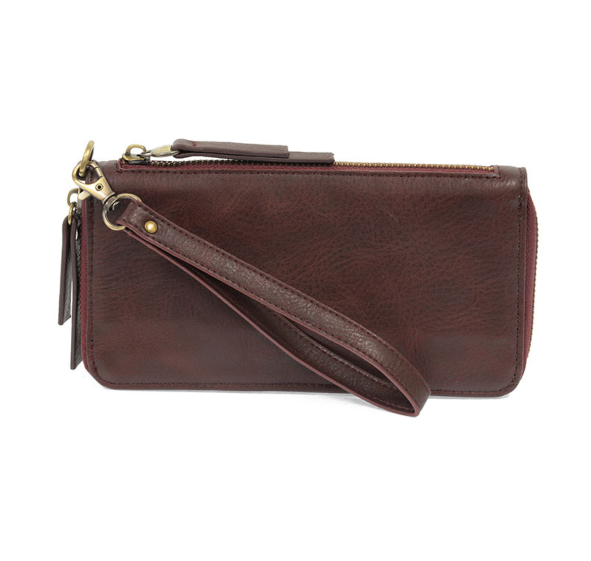 Joy Susan Chloe Zip Around Wallet Wristlet, Wine