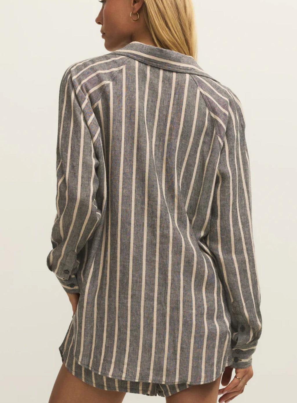 Z Supply The Perfect Linen Top, Black